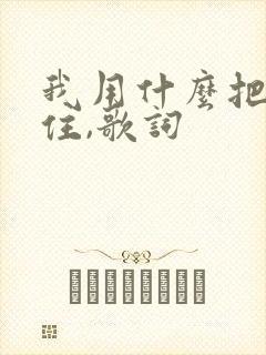 我用什么把你留住,歌词