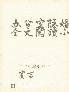 办公室隐婚免费全文阅读小说