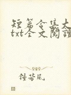 短篇合集大杂烩txt全文阅读