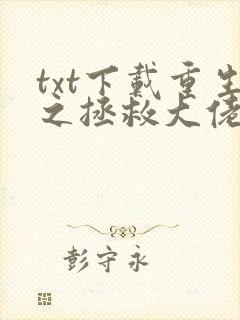 txt下载重生之拯救大佬计划