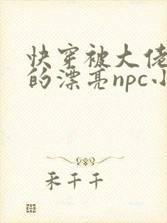 快穿被大佬觊觎的漂亮npc小说阅读