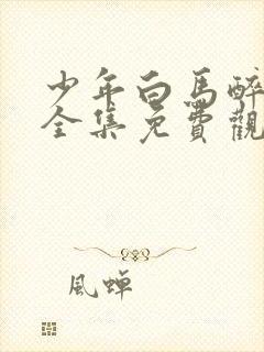 少年白马醉春风全集免费观看31集