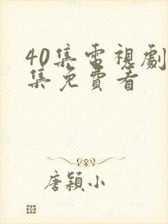 40集电视剧全集免费看