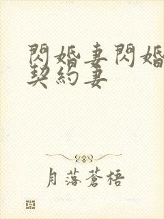 闪婚妻闪婚总裁契约妻