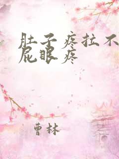 肚子疼拉不出屎屁眼疼