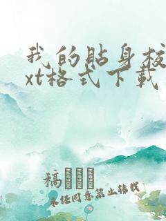 我的贴身校花txt格式下载