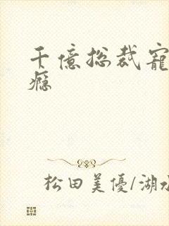 千亿总裁宠妻成瘾