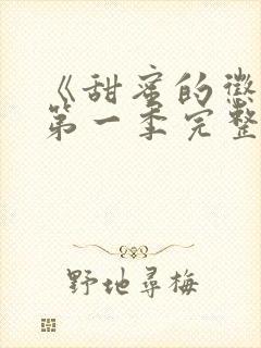 《甜蜜的惩罚》第一季完整观看真人版