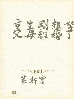 重生刚想努力,父母离婚了全文