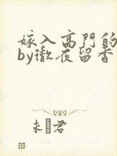 嫁入高门的男人by彻夜留香小说