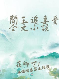 阎王追妻爱成殇全文小说