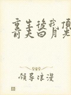 重生后我顶替了前夫白月光全