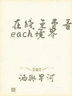 在线免费看bleach境界