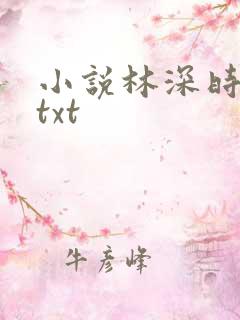 小说林深时见鹿txt