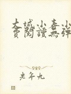 大城小春小说免费阅读无弹窗全文