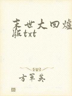 末世大回炉精校版txt
