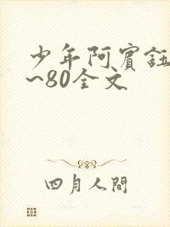 少年阿宾钰慧1~80全文