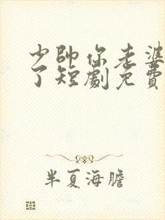 少帅你老婆又跑了短剧免费观看全集