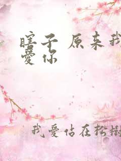 瞎子 原来我很爱你