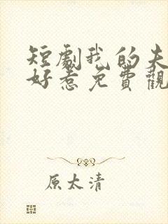 短剧我的夫人不好惹免费观看