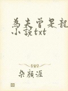 为夫曾是龙傲天小说txt