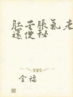 肚子胀气老放屁还便秘