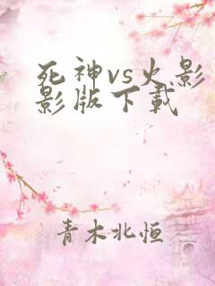 死神vs火影火影版下载