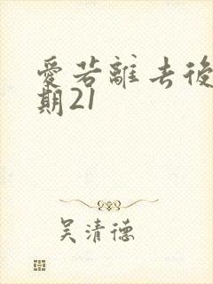 爱若离去后会无期21