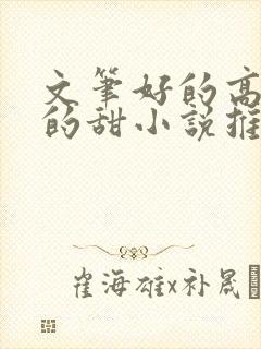 文笔好的高质量的甜小说推荐