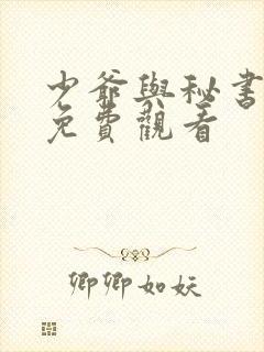 少爷与秘书漫画免费观看