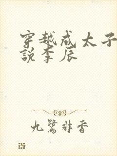 穿越成太子的小说李辰