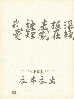 我被老板深深溺爱短剧在线