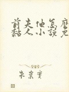 前夫他怎么那么黏人小说免费阅读