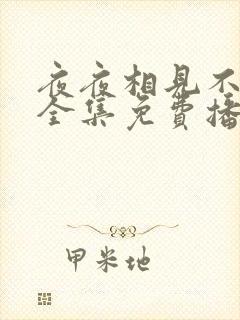 夜夜相见不识君全集免费播放