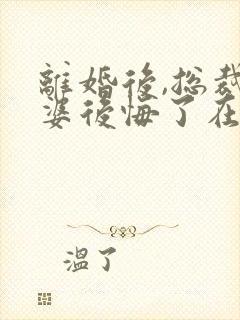 离婚后,总裁老婆后悔了在线全文听