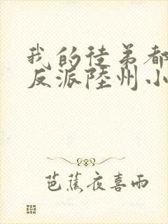 我的徒弟都是大反派陆州小说好看么