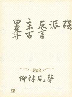 男主反派强取豪夺古言