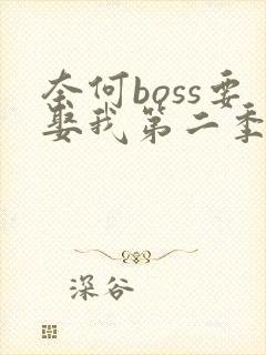 奈何boss要娶我第二季完整版免费