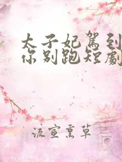 太子妃驾到总裁你别跑短剧免费观看