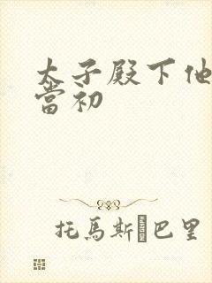 太子殿下他悔不当初