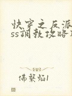 快穿之反派boss调教攻略听书全集