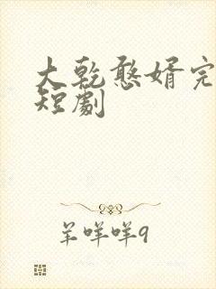 大乾憨婿完结篇短剧