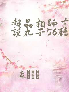 超品相师有声小说丸子56听书网