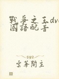 战争之王dvd国语配音