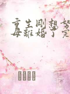 重生刚想努力父母离婚了完整版