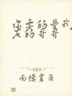 你要的爱我和朋友的哥哥