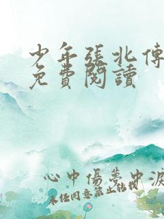 少年张北传小说免费阅读