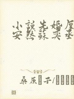 小说先婚厚爱顾安然苏奕丞免费全文阅读