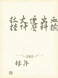 拉大便出血应该挂什么科检查