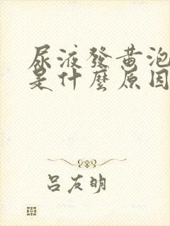 尿液发黄泡沫多是什么原因